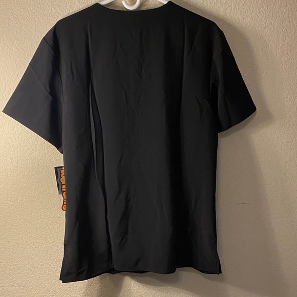 Disney Black Branded Scrub Uniform Top Apparel Tag - Picture 6 of 8